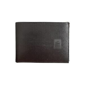Vintage Men’s Black Split Cowhide Leather Bifold Wallet Made in Taiwan ID Card